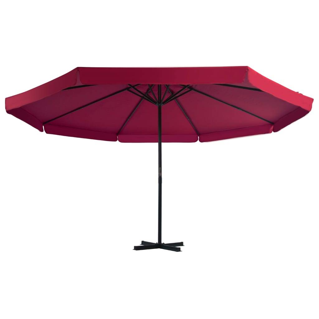 vidaXL Sonnenschirm mit Tragbarem Sonnenschirmständer Rot