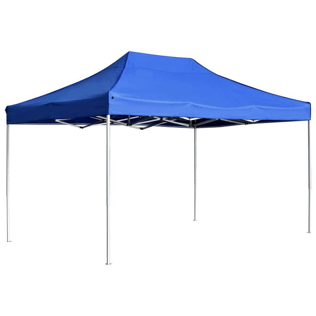 vidaXL Profi-Partyzelt Faltbar Aluminium 4,5x3 m Blau