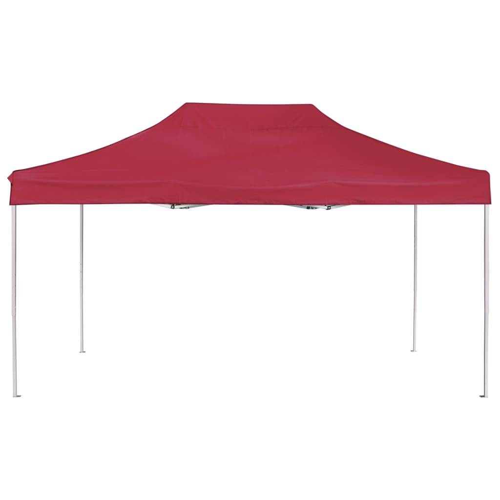 vidaXL Profi-Partyzelt Faltbar Aluminium 4,5x3 m Weinrot