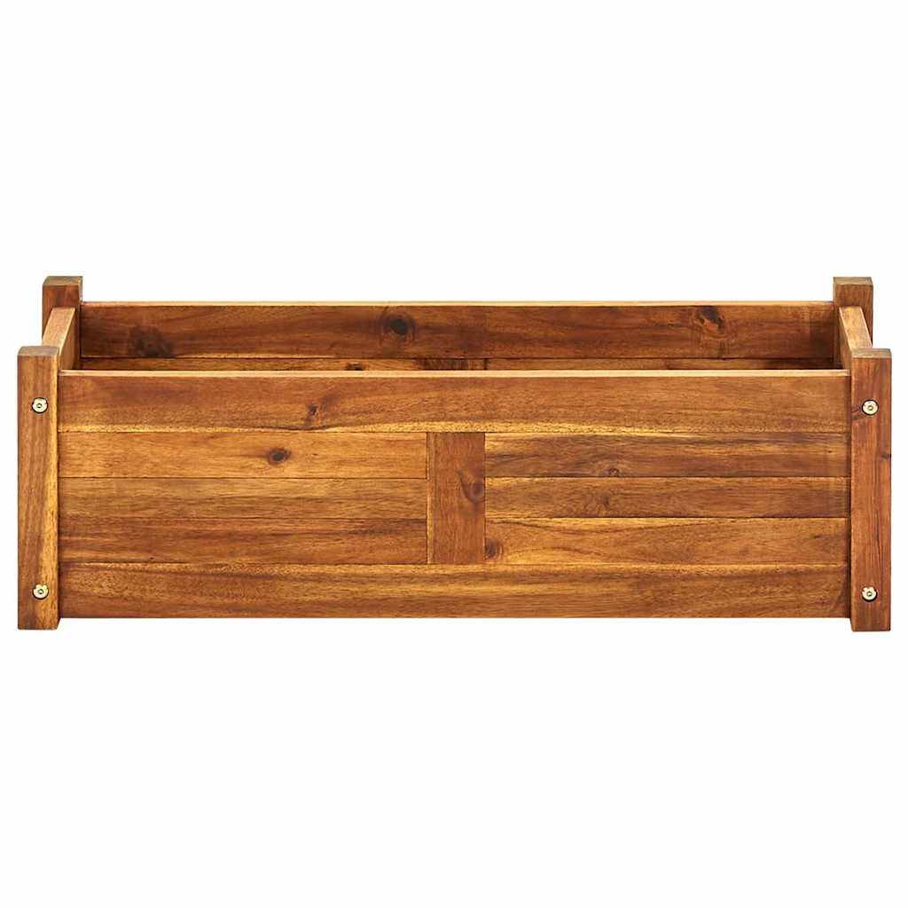 vidaXL Garten-Hochbeet Akazienholz 76x27,6x25 cm