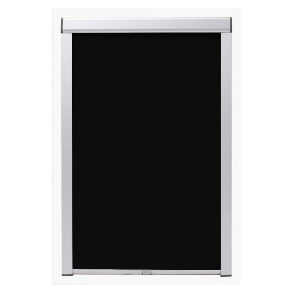 vidaXL Verdunkelungsrollo Schwarz C04