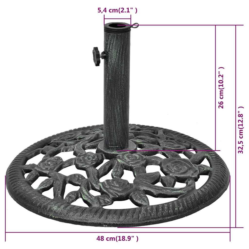 vidaXL Sonnenschirmständer Gusseisen 12 kg 48 cm