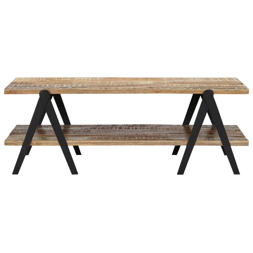 vidaXL Couchtisch 115x60x40 cm Altholz Massiv