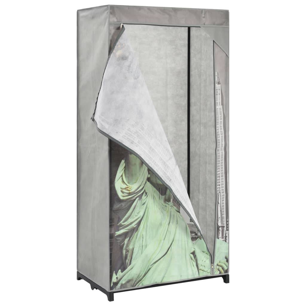 vidaXL Kleiderschrank 75×45×160 cm New York Stoff