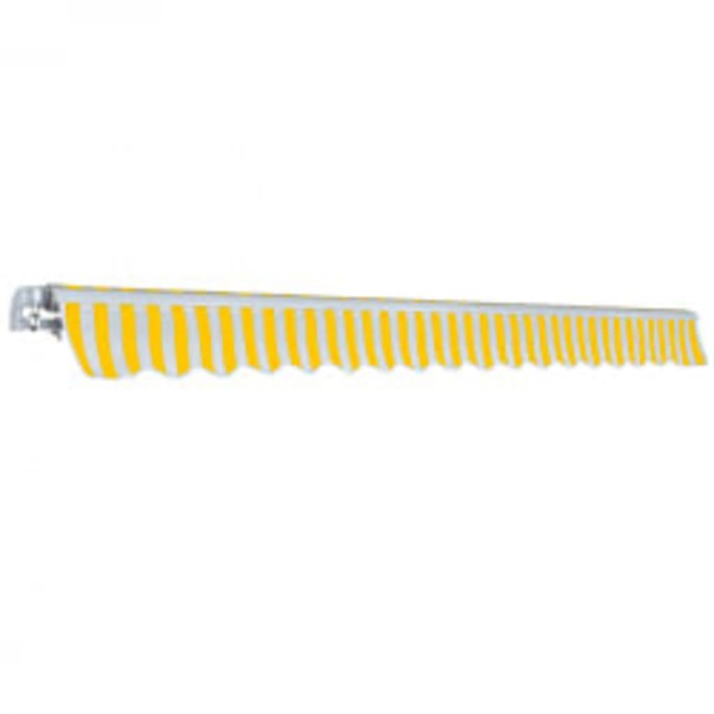 vidaXL Gelenkarmmarkise 600 cm Gelb/Weiß