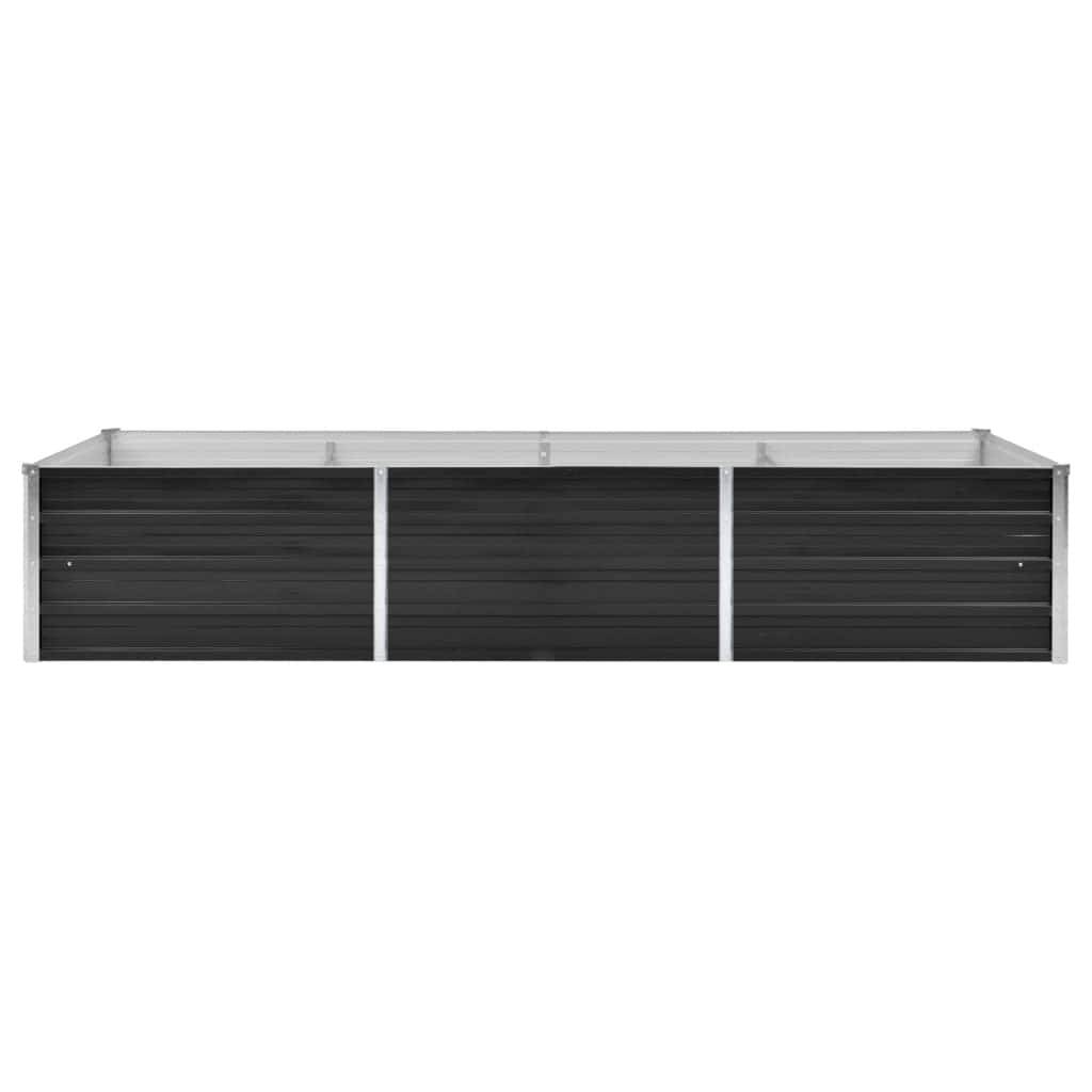 vidaXL Garten-Hochbeet Anthrazit 240 x 80 x 45 cm Verzinkter Stahl