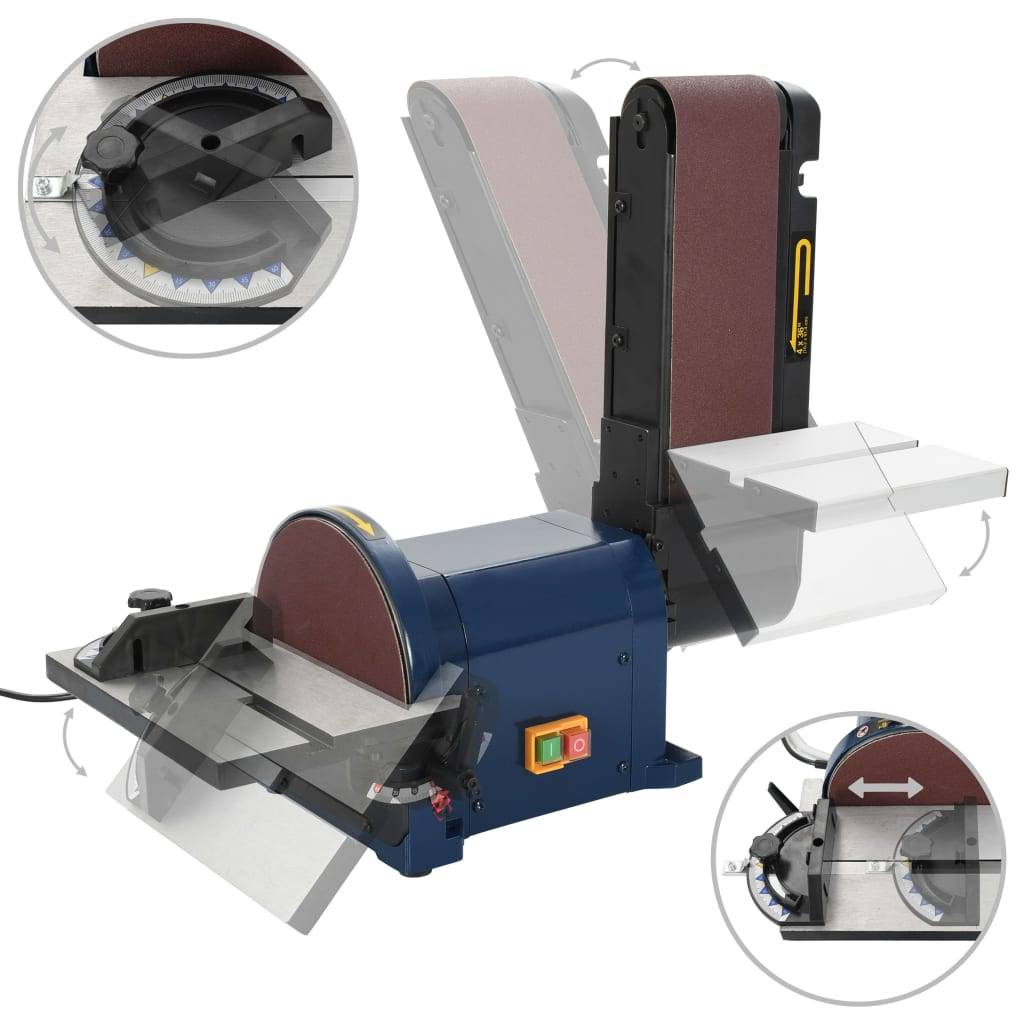 vidaXL Elektrischer Band- und Tellerschleifer 500 W 200 mm