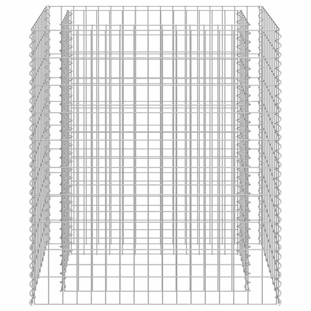 vidaXL Gabionen-Hochbeet Verzinkter Stahl 90×50×100 cm