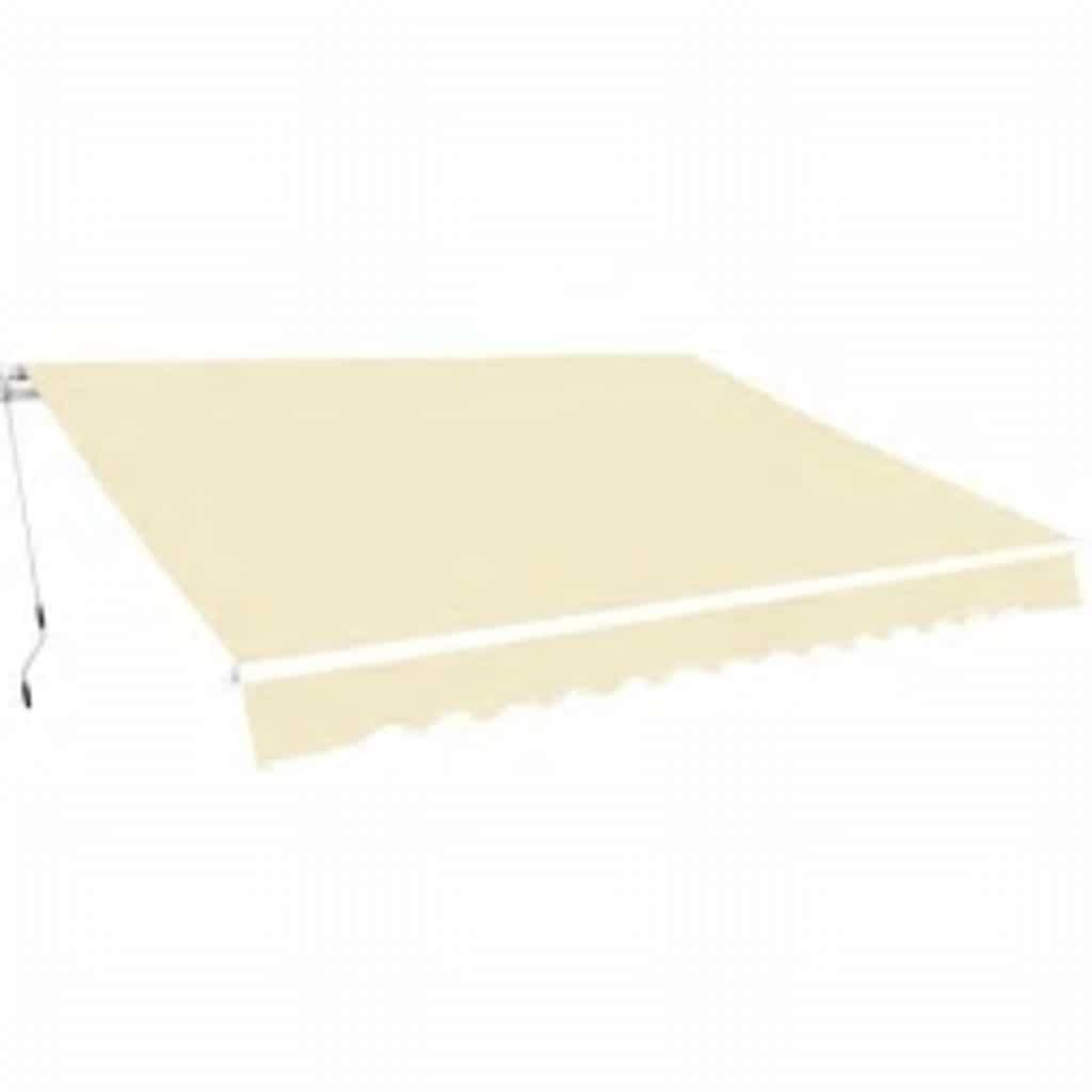 vidaXL Gelenkarmmarkise 600 cm Cremeweiß