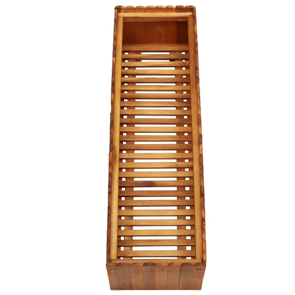 vidaXL Garten-Hochbeet 100 x 30 x 25 cm Massivholz Akazie