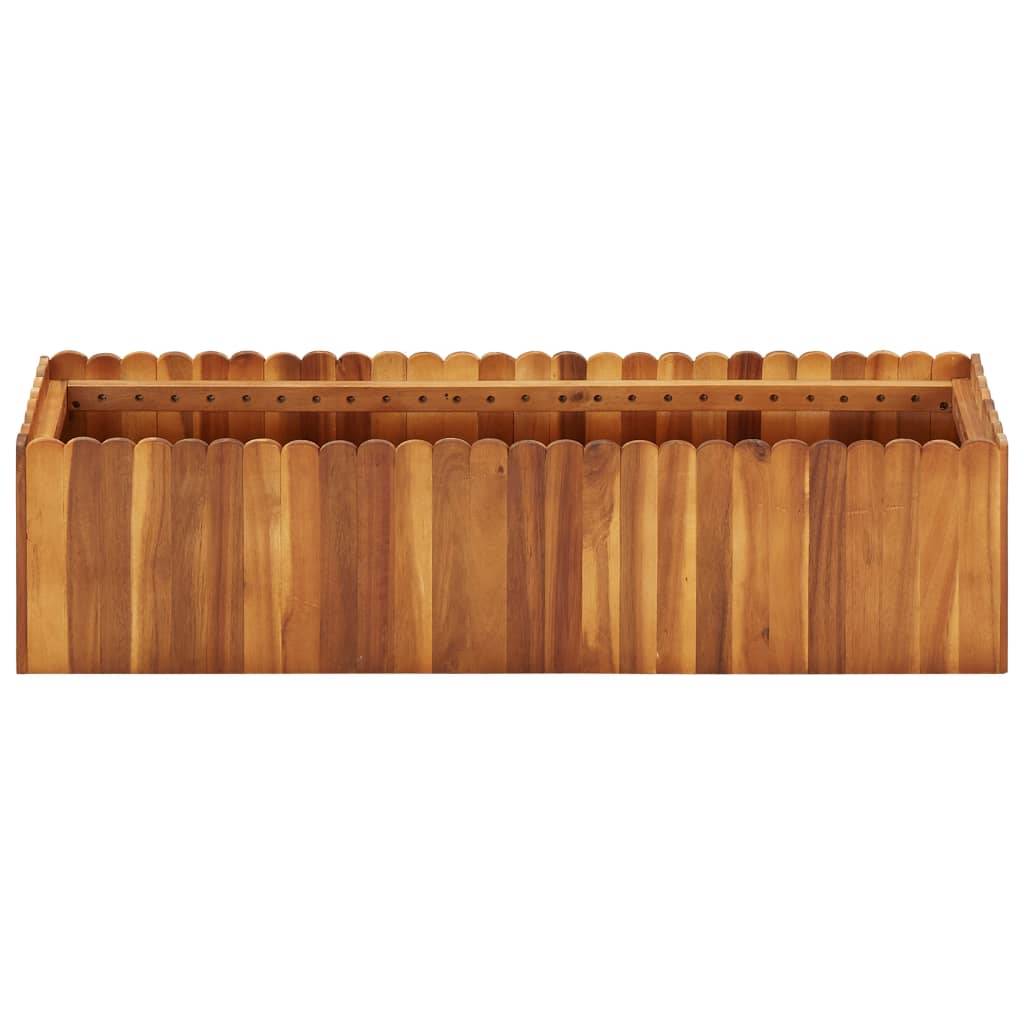 vidaXL Garten-Hochbeet 100 x 30 x 25 cm Massivholz Akazie