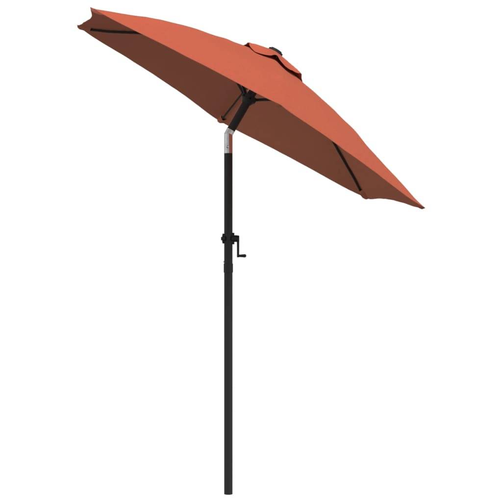 vidaXL Sonnenschirm Terrakotta 200 x 224 cm Aluminium