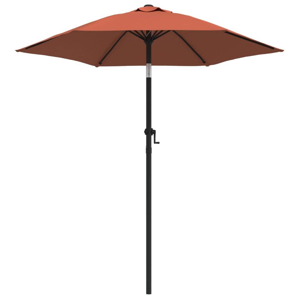vidaXL Sonnenschirm Terrakotta 200 x 224 cm Aluminium
