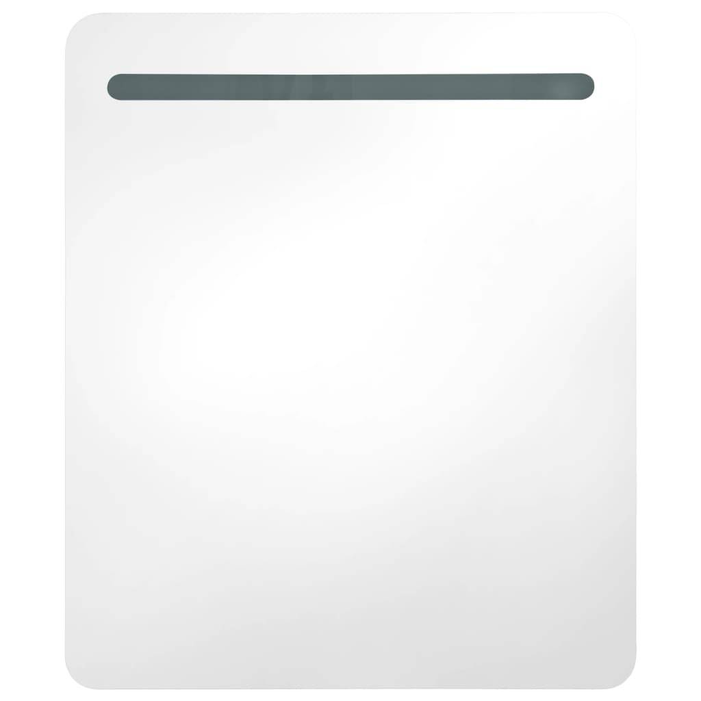 vidaXL LED-Spiegelschrank 68x9x80 cm