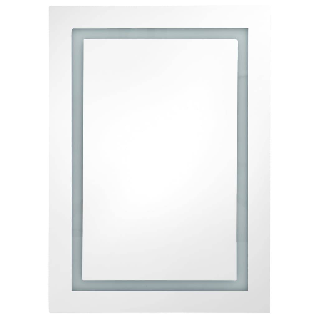 vidaXL LED-Spiegelschrank fürs Bad Grau 50x13x70 cm