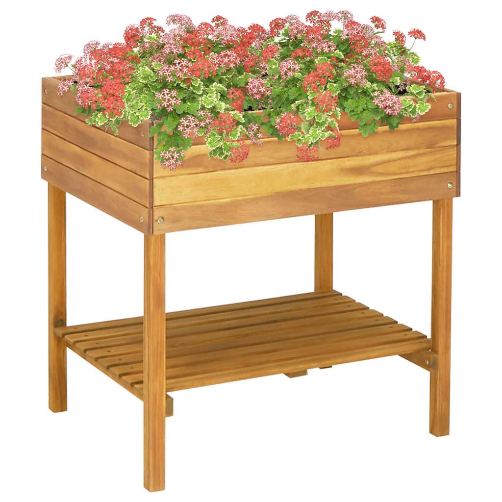 vidaXL Hochkübel 78,5 x 58,5 x 78,5 cm Massivholz Akazie