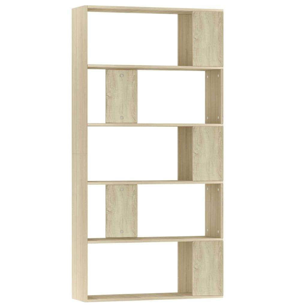 vidaXL Bücherregal/Raumteiler Sonoma-Eiche 80x24x159 cm Holzwerkstoff