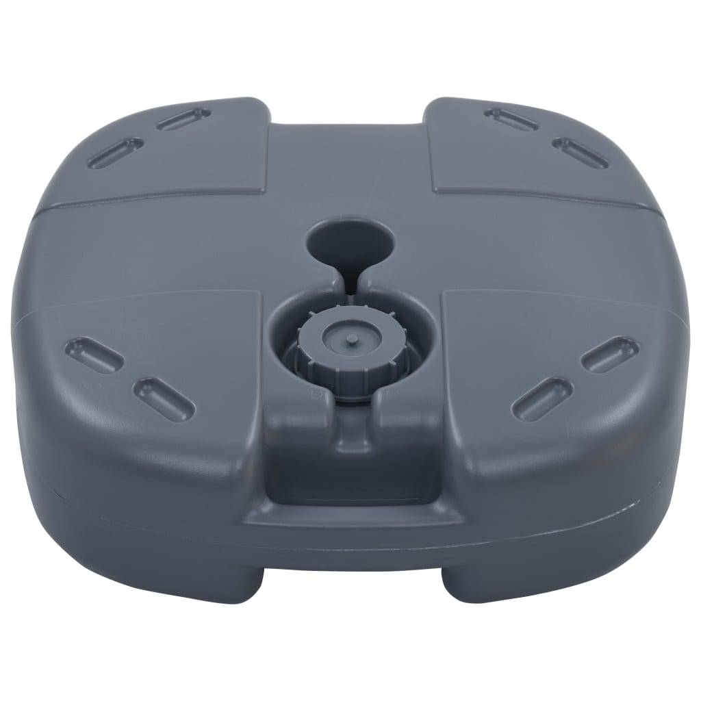 vidaXL Tragbarer Sonnenschirmständer Grau Sand/Wasser