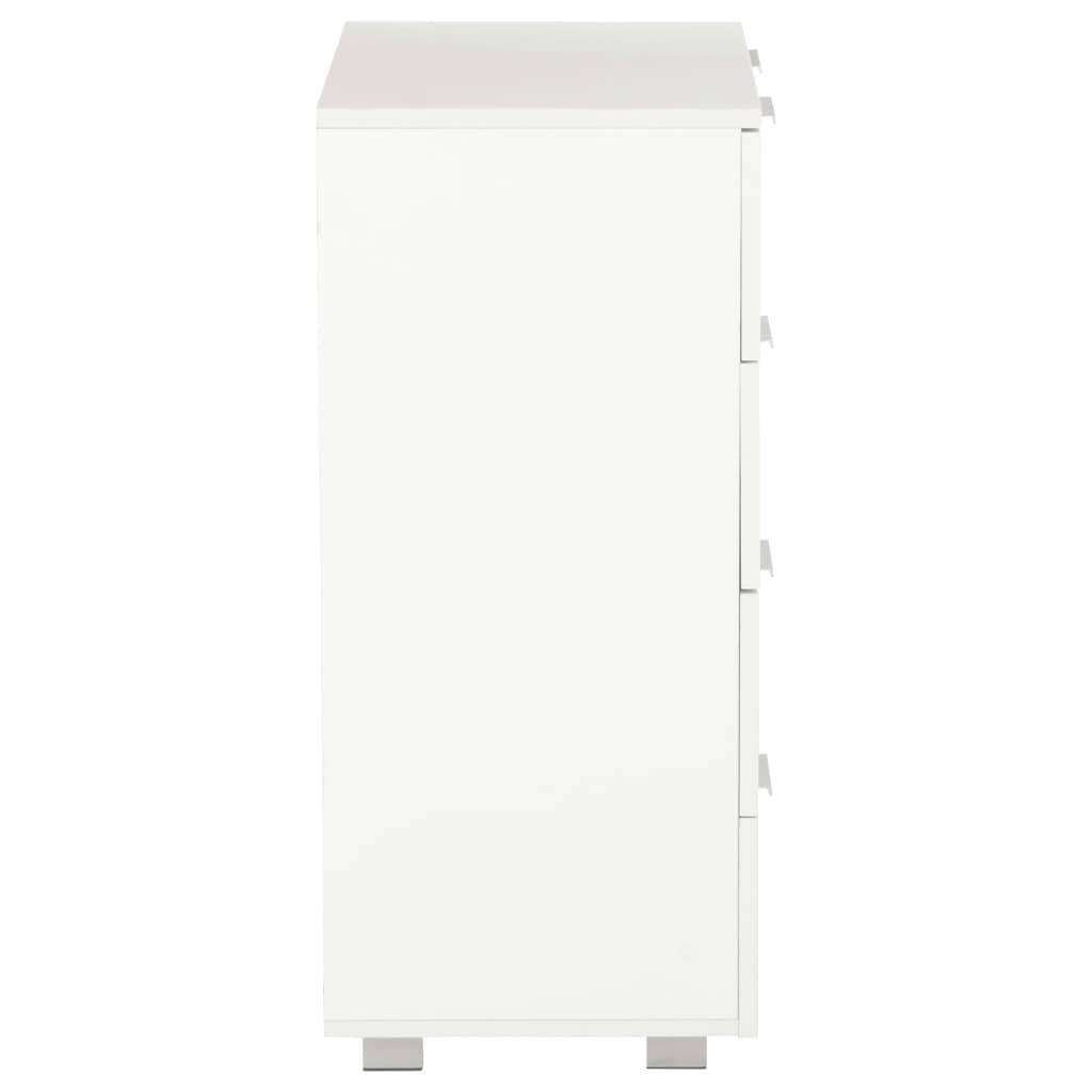 vidaXL Sideboard Hochglanz-Weiß 60x35x80 cm Holzwerkstoff