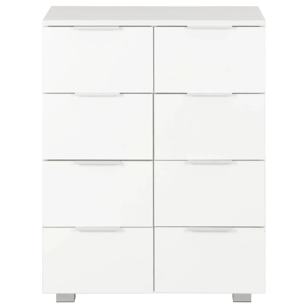 vidaXL Sideboard Hochglanz-Weiß 60x35x80 cm Holzwerkstoff