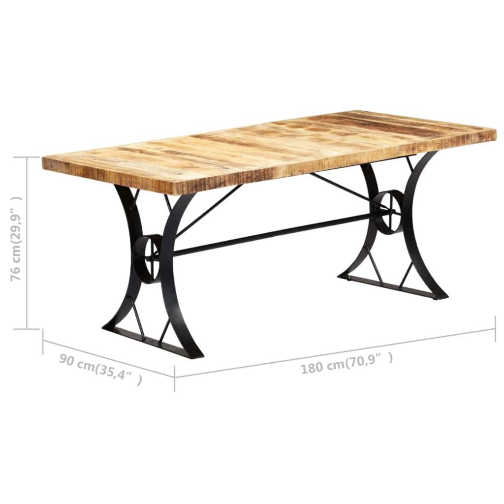 vidaXL Esstisch 180×90×76 cm Mango Massivholz