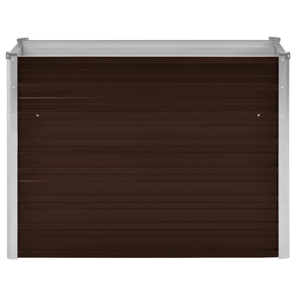 vidaXL Garten-Hochbeet Braun 100 x 40 x 77 cm Verzinkter Stahl