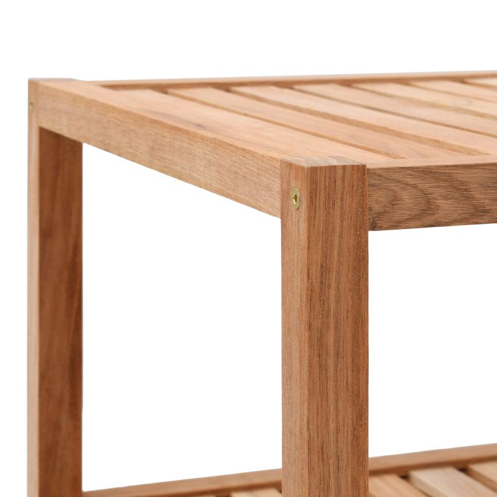 vidaXL Badregal Massivholz Walnuss 65x40x55 cm