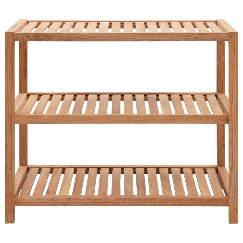 vidaXL Badregal Massivholz Walnuss 65x40x55 cm