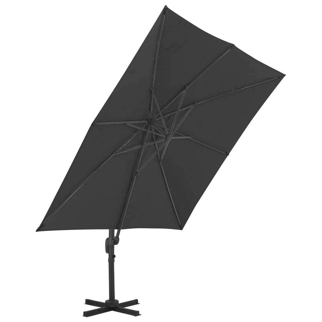 vidaXL Sonnenschirm mit Tragbarem Sonnenschirmständer Anthrazit