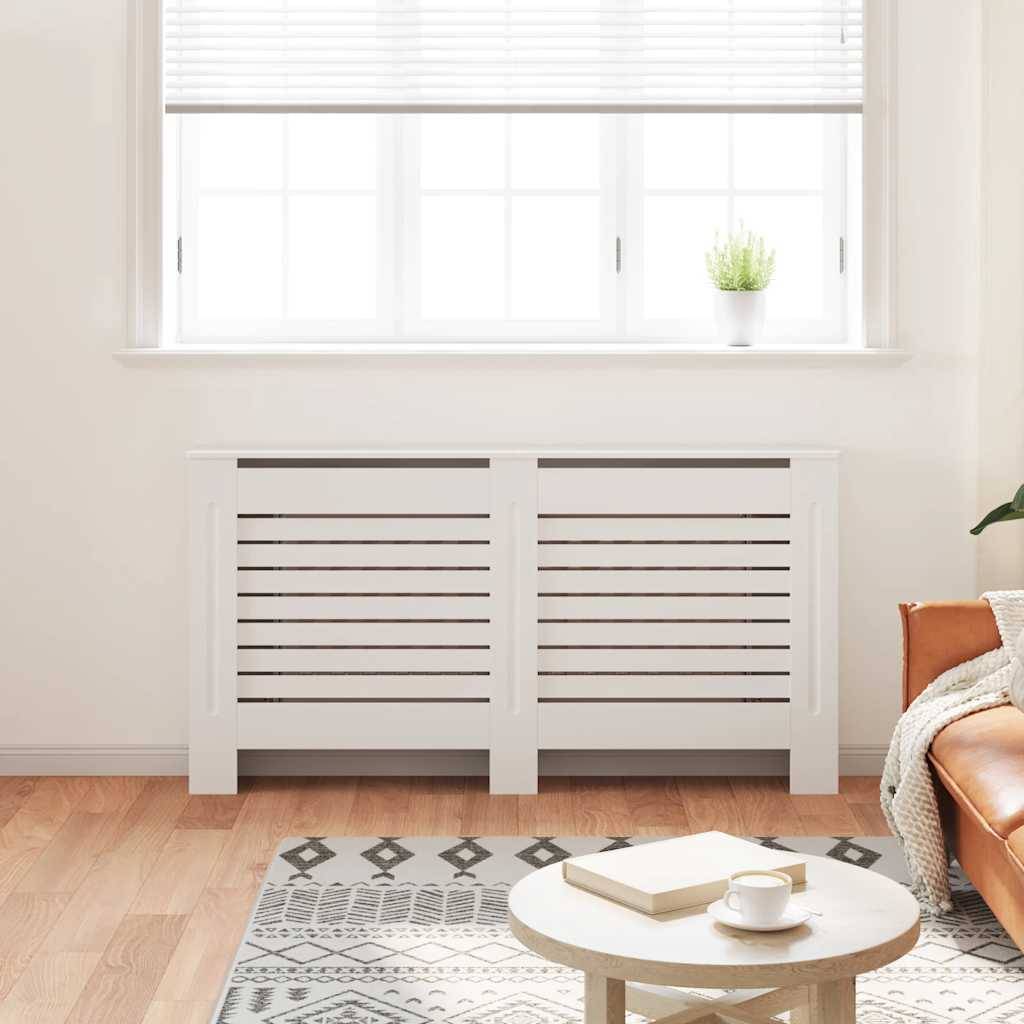 vidaXL Heizkörperabdeckung Weiß 152×19×81,5 cm MDF