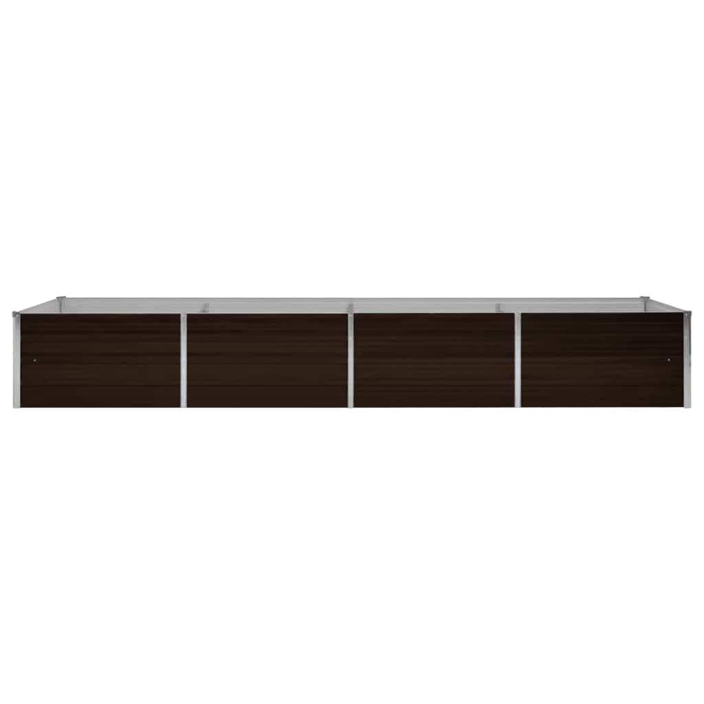 vidaXL Garten-Hochbeet Braun 320 x 80 x 45 cm Verzinkter Stahl