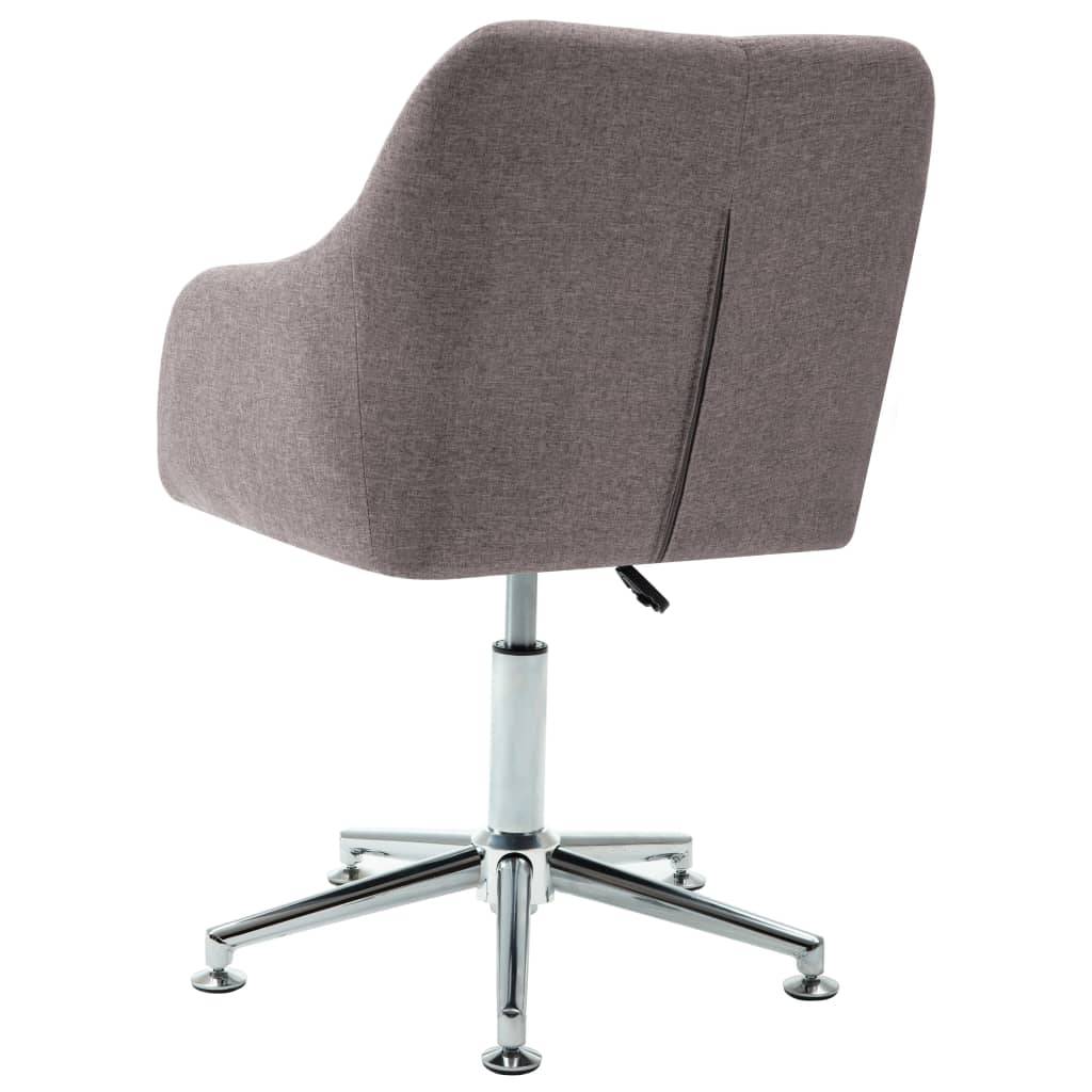 vidaXL Esszimmerstühle Drehbar 4 Stk. Taupe Stoff