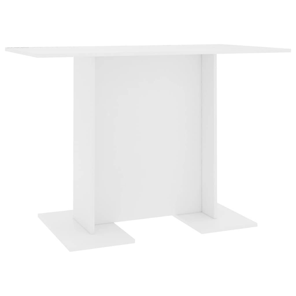 vidaXL Esstisch Weiß 110x60x75 cm Holzwerkstoff