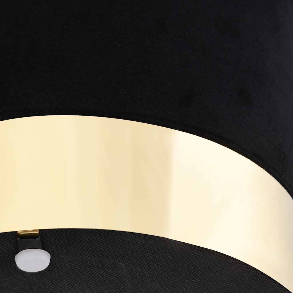 vidaXL Hocker Schwarz und Golden Samt 28 x 36 cm