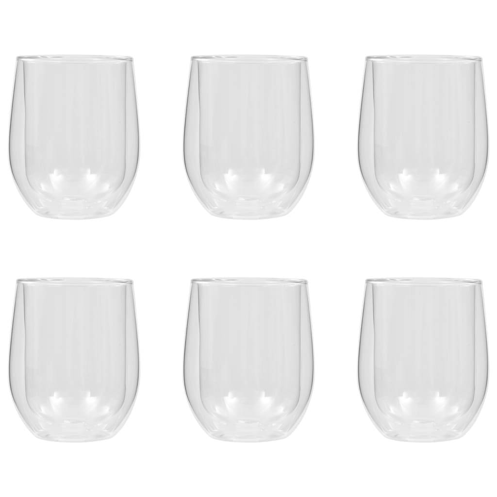 vidaXL Doppelwandige Teegläser 6 Stk. 320 ml