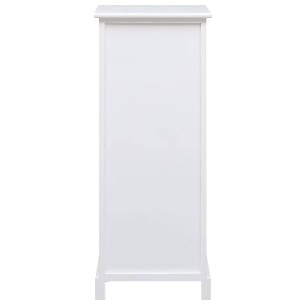 vidaXL Beistellschrank 35x30x90 cm Massivholz Paulownia