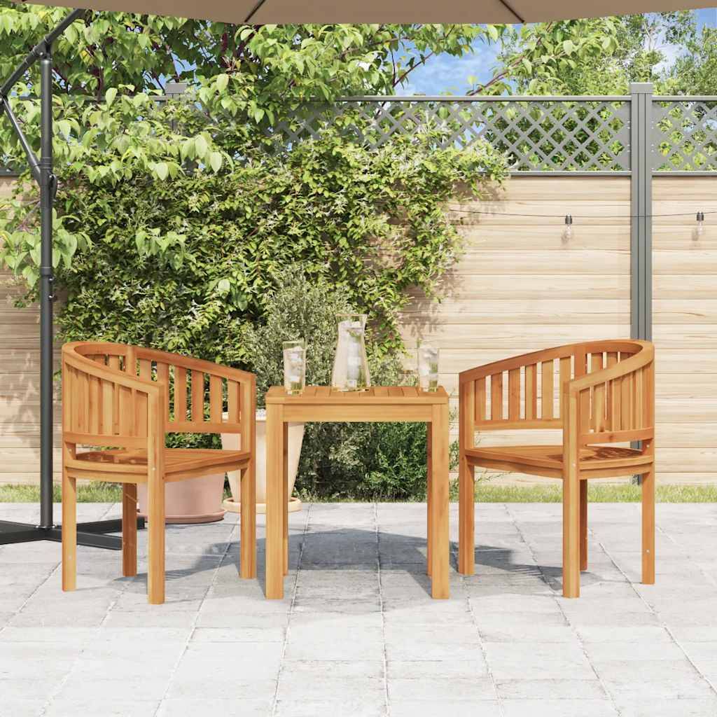 vidaXL Bananenstühle 2 Stk. Massivholz Teak