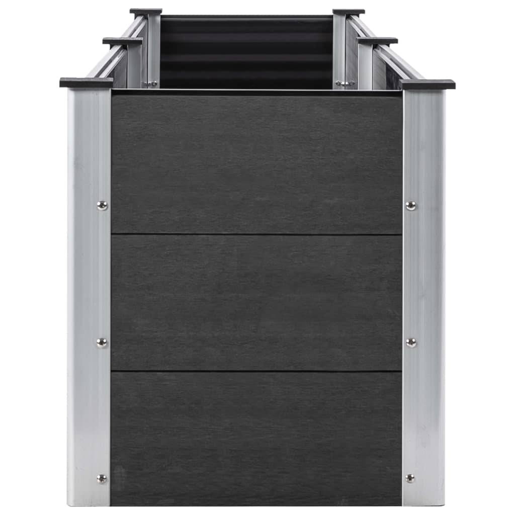 vidaXL Garten-Hochbeet 250 x 50 x 54 cm WPC Grau