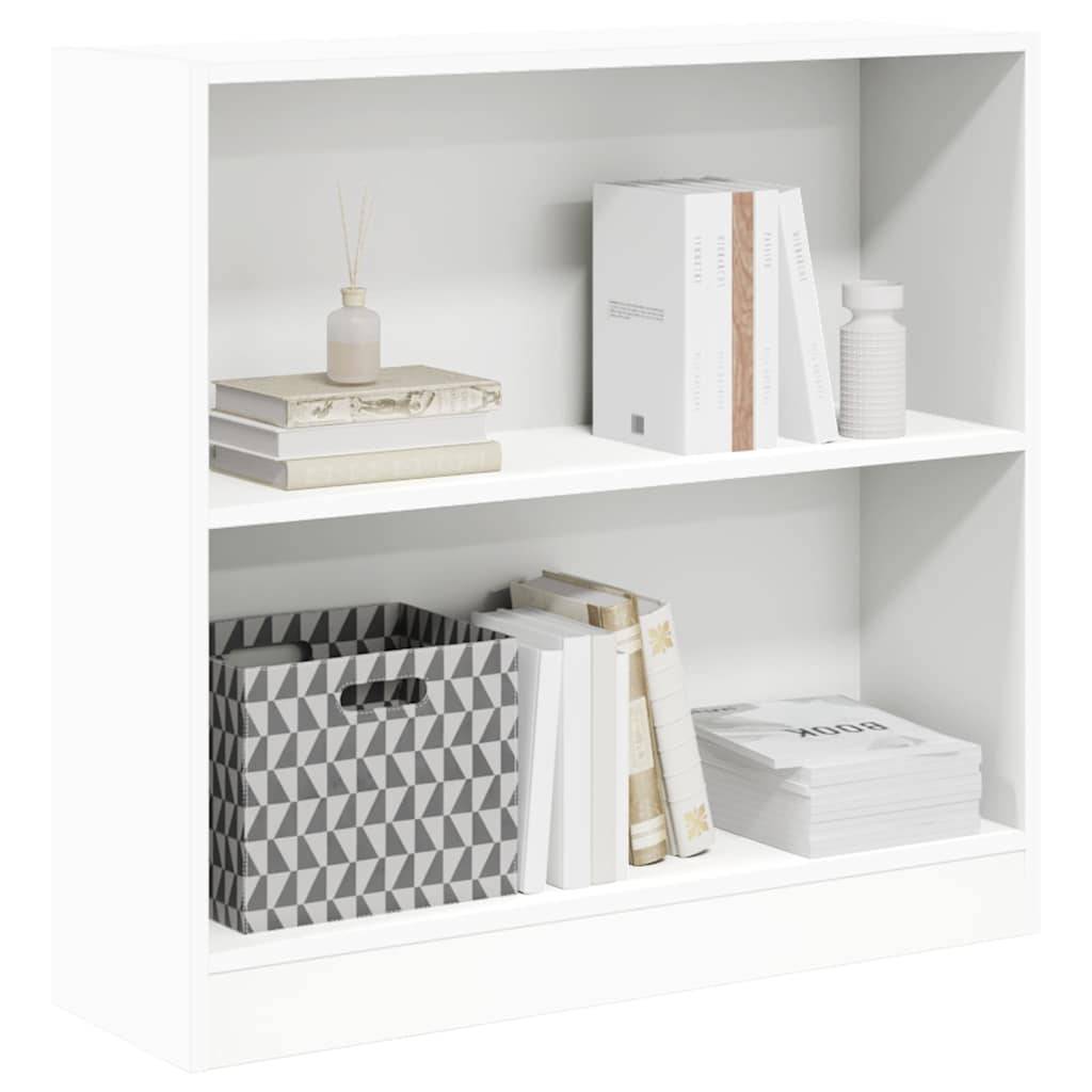 vidaXL Bücherregal Weiß 80x24x75 cm Holzwerkstoff