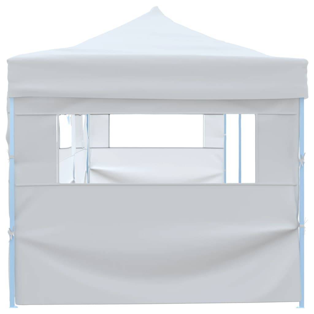 vidaXL Pop-Up Partyzelt Faltbar mit 5 Seitenwänden 3x9 m Weiß
