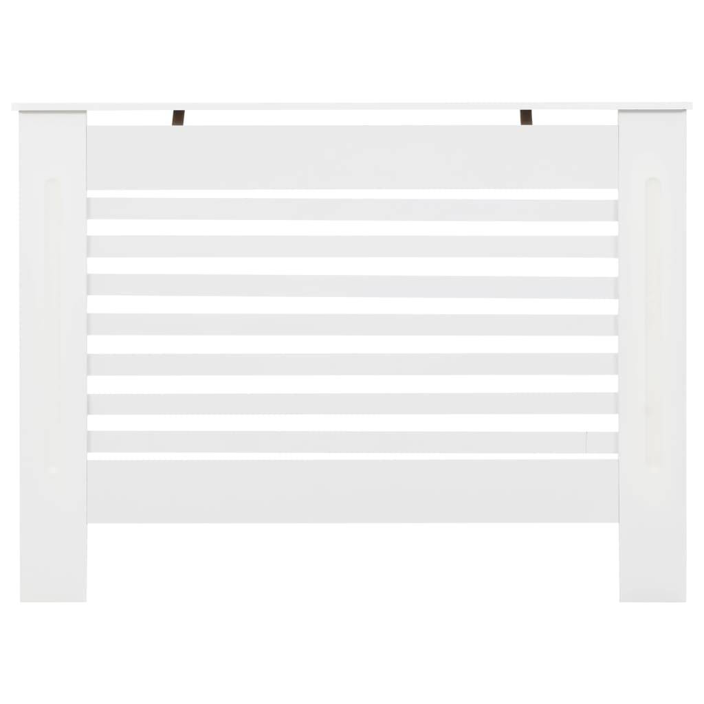 vidaXL Heizkörperverkleidungen 2 Stk. Weiß 112 x 19 x 81,5 cm MDF