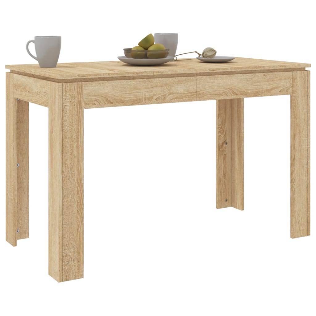 vidaXL Esstisch Sonoma-Eiche 120x60x76 cm Holzwerkstoff
