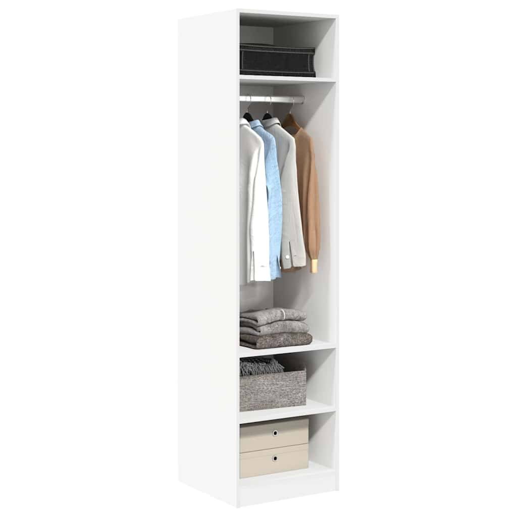 vidaXL Kleiderschrank Weiß 50x50x200 cm Holzwerkstoff