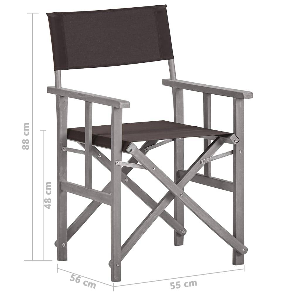 vidaXL Regiestühle 2 Stk. Massivholz Akazie