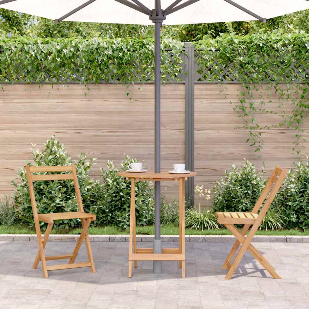 vidaXL Gartentisch Klappbar 60x75 cm Massivholz Akazie