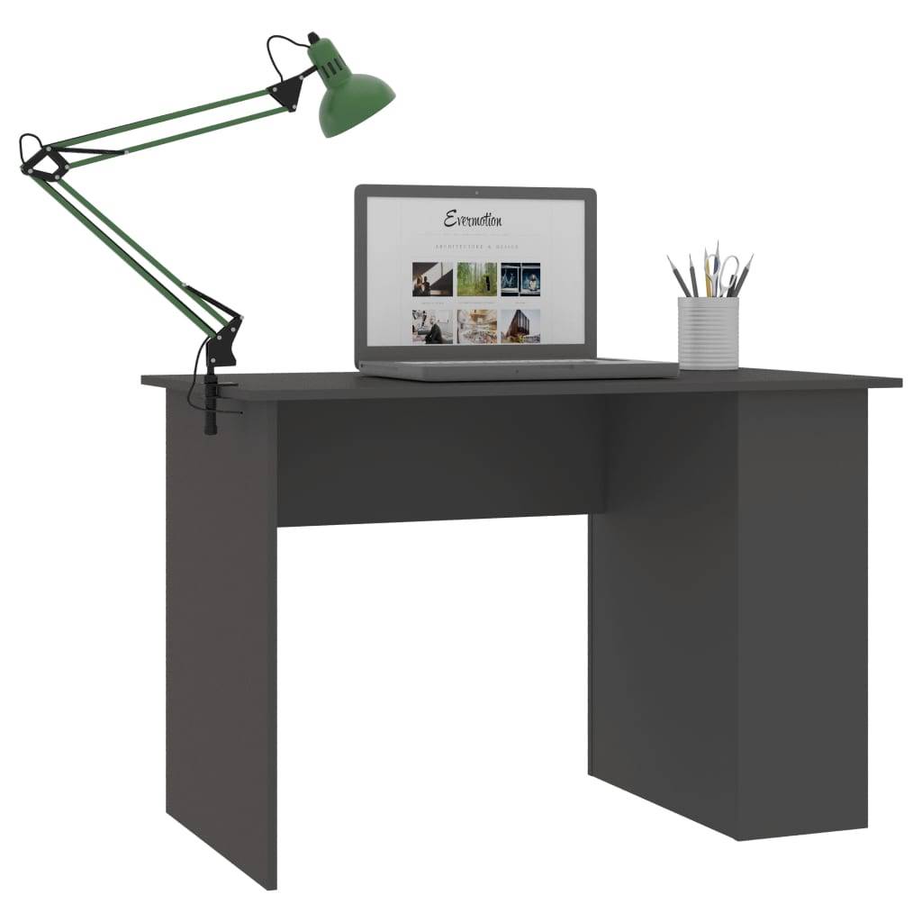 vidaXL Schreibtisch Grau 110x60x73 cm Holzwerkstoff