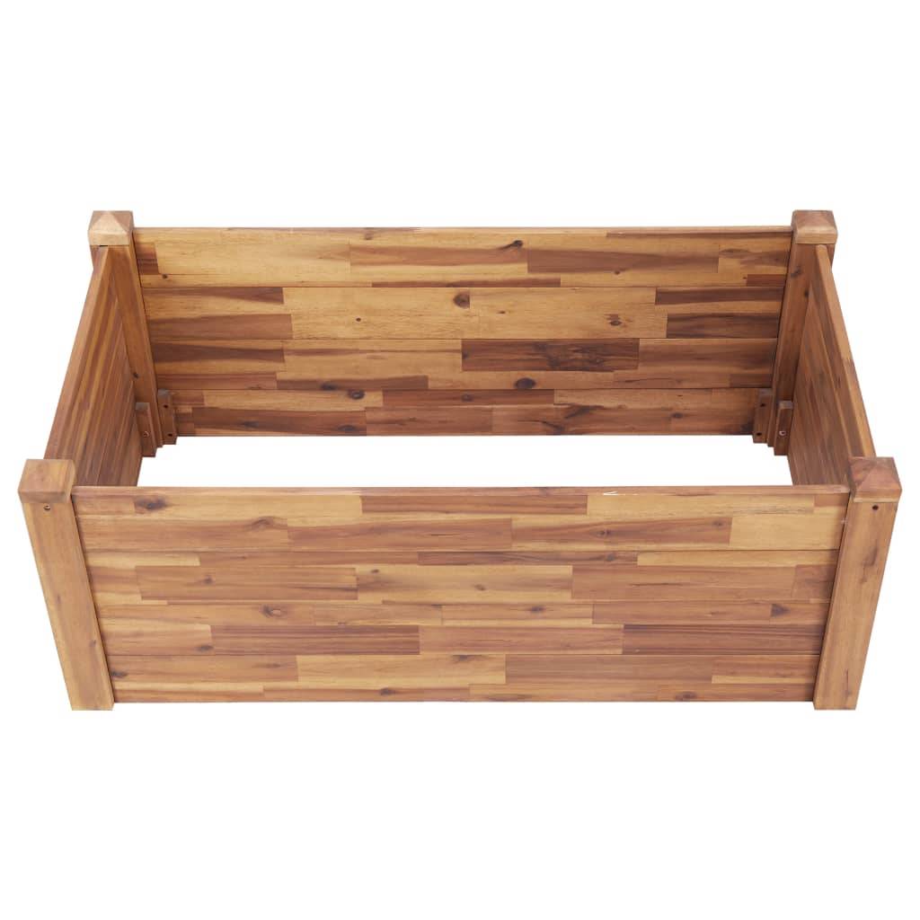 vidaXL Garten-Hochbeet 110 x 60 x 44 cm Massivholz Akazie