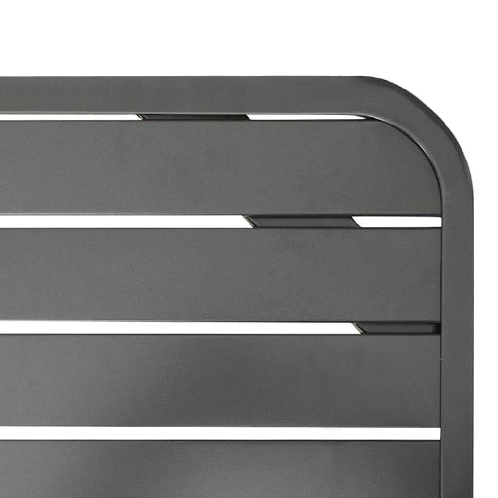 vidaXL Gartentisch Dunkelgrau 180x83x72 cm Stahl