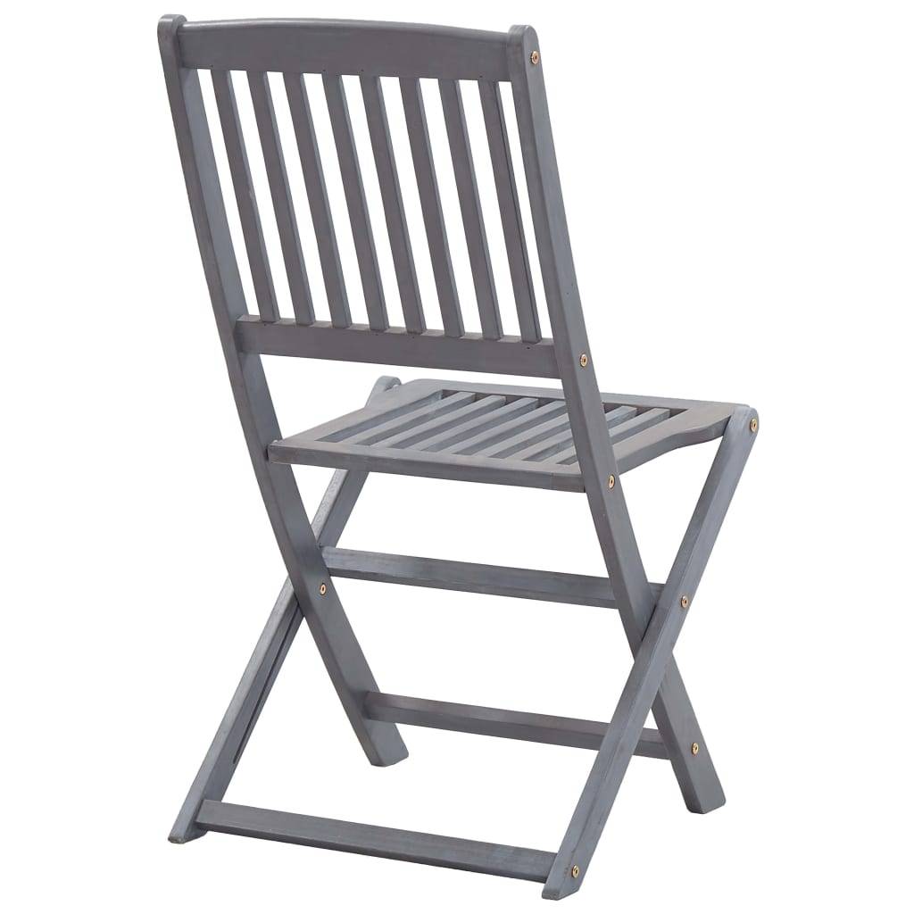 vidaXL Klappbare Gartenstühle 2 Stk. Massivholz Akazie