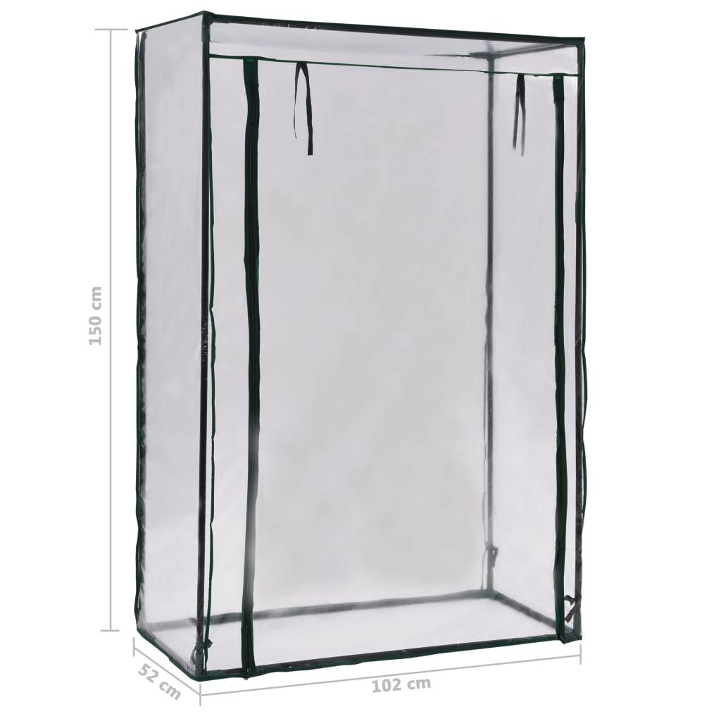 vidaXL Tomaten-Gewächshaus 102 x 52 x 150 cm